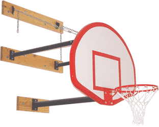3-Point Wall Basketball Backstops
