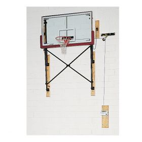Fold-Up Wall Basketball Backstops
