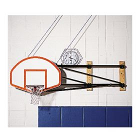 Side-Folding Wall Basketball Backstops
